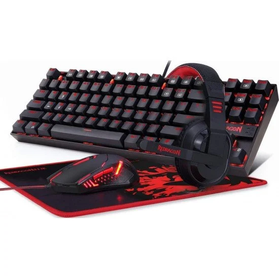 COMBO CLAVIER-MECANIQUE MOUSE CASQUE PAD REDRAGON K552-BB-2